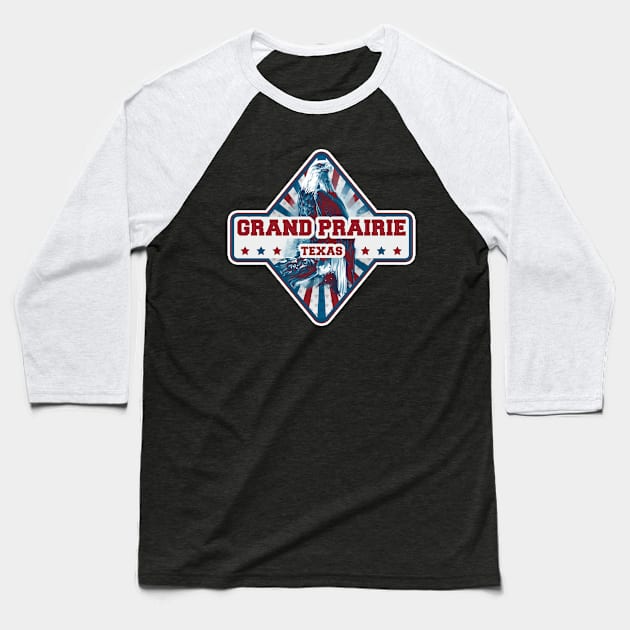 Grand Prairie city gift. Town in USA Baseball T-Shirt by SerenityByAlex